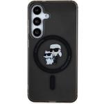 Carcasa Karl Lagerfeld IML Karl and Choupette cu MagSafe compatibila cu Samsung Galaxy S24, Negru 2 - lerato.ro
