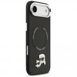 Carcasa Karl Lagerfeld Karl and Choupette Pins MagSafe compatibila cu iPhone 17 Air, Negru 5 - lerato.ro