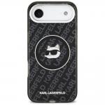 Carcasa Karl Lagerfeld IML Choupette Head Logo cu MagSafe compatibila cu iPhone 17 Air, Negru 2 - lerato.ro