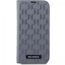 Carcasa Karl Lagerfeld Saffiano Monogram compatibila cu iPhone 14, Silver
