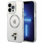 Carcasa Karl Lagerfeld Iconic Karl and Choupette cu Magsafe compatibila cu iPhone 13 Pro Max, Transparent 4 - lerato.ro