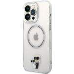 Carcasa Karl Lagerfeld Iconic Karl and Choupette cu Magsafe compatibila cu iPhone 13 Pro Max, Transparent 3 - lerato.ro