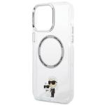 Carcasa Karl Lagerfeld Iconic Karl and Choupette cu Magsafe compatibila cu iPhone 13 Pro Max, Transparent 7 - lerato.ro