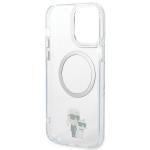 Carcasa Karl Lagerfeld Iconic Karl and Choupette cu Magsafe compatibila cu iPhone 13 Pro Max, Transparent 8 - lerato.ro