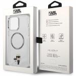 Carcasa Karl Lagerfeld Iconic Karl and Choupette cu Magsafe compatibila cu iPhone 13 Pro Max, Transparent 9 - lerato.ro