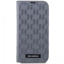 Carcasa Karl Lagerfeld Saffiano Monogram compatibila cu iPhone 14 Pro, Silver