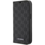 Carcasa Karl Lagerfeld Saffiano Monogram compatibila cu iPhone 14 Pro, Negru 4 - lerato.ro