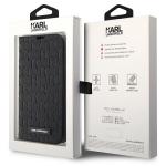 Carcasa Karl Lagerfeld Saffiano Monogram compatibila cu iPhone 14 Pro, Negru 8 - lerato.ro