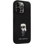 Carcasa Karl Lagerfeld Silicone Ikonik Metal Pin compatibila cu iPhone 13 / 13 Pro, Negru 5 - lerato.ro