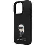 Carcasa Karl Lagerfeld Silicone Ikonik Metal Pin compatibila cu iPhone 13 / 13 Pro, Negru 7 - lerato.ro