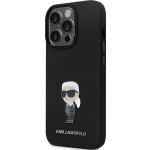 Carcasa Karl Lagerfeld Ikonik Metal Pin compatibila cu iPhone 14 Pro Max, Negru 3 - lerato.ro
