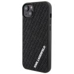 Carcasa Karl Lagerfeld 3D Rubber Multi Logo compatibila cu iPhone 15 Plus, Negru 3 - lerato.ro