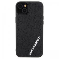 Carcasa Karl Lagerfeld 3D Rubber Multi Logo compatibila cu iPhone 15 Plus, Negru