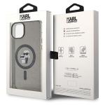 Carcasa Karl Lagerfeld Karl and Choupette Glitter Magsafe compatibila cu iPhone 15 Plus, Negru 9 - lerato.ro