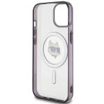 Carcasa Karl Lagerfeld IML Choupette Head Magsafe compatibila cu iPhone 15 Plus, Transparent 8 - lerato.ro