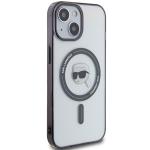 Carcasa Karl Lagerfeld IML Karl Head Magsafe compatibila cu iPhone 15 Plus, Transparent 5 - lerato.ro