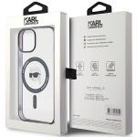 Carcasa Karl Lagerfeld IML Karl Head Magsafe compatibila cu iPhone 15 Plus, Transparent 9 - lerato.ro