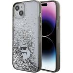 Carcasa Karl Lagerfeld Liquid Glitter Choupette compatibila cu iPhone 15 Plus, Transparent 4 - lerato.ro