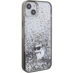 Carcasa Karl Lagerfeld Liquid Glitter Choupette compatibila cu iPhone 15 Plus, Transparent 5 - lerato.ro