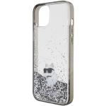 Carcasa Karl Lagerfeld Liquid Glitter Choupette compatibila cu iPhone 15 Plus, Transparent 7 - lerato.ro