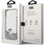 Carcasa Karl Lagerfeld Liquid Glitter Choupette compatibila cu iPhone 15 Plus, Transparent 9 - lerato.ro