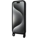 Carcasa Karl Lagerfeld Crossbody Silicone Choupette compatibila cu iPhone 15, Negru 5 - lerato.ro