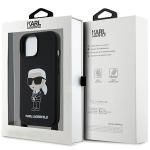 Carcasa Karl Lagerfeld Crossbody Silicone Ikonik compatibila cu iPhone 15, Negru 8 - lerato.ro