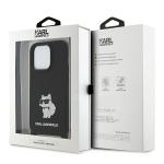 Carcasa Karl Lagerfeld Crossbody Silicone Choupette compatibila cu iPhone 15 Pro Max, Negru 8 - lerato.ro