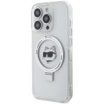 Carcasa Karl Lagerfeld Ring Stand Choupette Head cu MagSafe compatibila cu iPhone 15 Pro, Alb 3 - lerato.ro