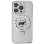 Carcasa Karl Lagerfeld Ring Stand Choupette Head cu MagSafe compatibila cu iPhone 15 Pro, Alb 2 - lerato.ro