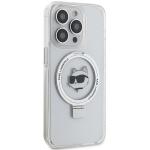 Carcasa Karl Lagerfeld Ring Stand Choupette Head cu MagSafe compatibila cu iPhone 15 Pro, Alb 5 - lerato.ro