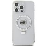 Carcasa Karl Lagerfeld Ring Stand Karl Head cu MagSafe compatibila cu iPhone 15 Pro, Alb 2 - lerato.ro