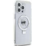 Carcasa Karl Lagerfeld Ring Stand Karl Head cu MagSafe compatibila cu iPhone 15 Pro, Alb 5 - lerato.ro