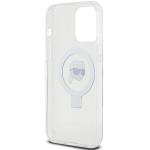 Carcasa Karl Lagerfeld Ring Stand Karl Head cu MagSafe compatibila cu iPhone 15 Pro, Alb 8 - lerato.ro