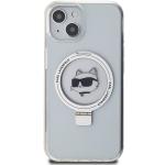 Carcasa Karl Lagerfeld Ring Stand Choupette Head MagSafe compatibila cu iPhone 15 Plus, Alb 2 - lerato.ro