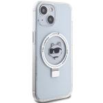 Carcasa Karl Lagerfeld Ring Stand Choupette Head MagSafe compatibila cu iPhone 15 Plus, Alb 5 - lerato.ro