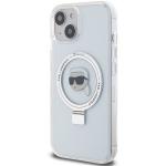 Carcasa Karl Lagerfeld Ring Stand Choupette Head cu MagSafe compatibila cu iPhone 15, Transparent 3 - lerato.ro