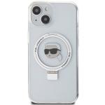 Carcasa Karl Lagerfeld Ring Stand Choupette Head cu MagSafe compatibila cu iPhone 15, Transparent 2 - lerato.ro