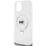 Carcasa Karl Lagerfeld Ring Stand Choupette Head cu MagSafe compatibila cu iPhone 15, Transparent 7 - lerato.ro