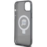 Carcasa Karl Lagerfeld Ring Stand Karl Head cu MagSafe compatibila cu iPhone 15, Negru 8 - lerato.ro