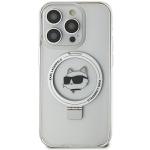 Carcasa Karl Lagerfeld Ring Stand Choupette Head cu MagSafe compatibila cu iPhone 15 Pro Max, Alb 2 - lerato.ro