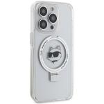 Carcasa Karl Lagerfeld Ring Stand Choupette Head cu MagSafe compatibila cu iPhone 15 Pro Max, Alb 5 - lerato.ro