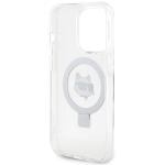 Carcasa Karl Lagerfeld Ring Stand Choupette Head cu MagSafe compatibila cu iPhone 15 Pro Max, Alb 8 - lerato.ro