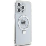 Carcasa Karl Lagerfeld Ring Stand Karl Head cu MagSafe compatibila cu iPhone 15 Pro Max, Alb 6 - lerato.ro