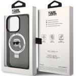 Carcasa Karl Lagerfeld Ring Stand Karl Head cu MagSafe compatibila cu iPhone 15 Pro Max, Negru 9 - lerato.ro
