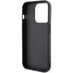 Carcasa Karl Lagerfeld Gripstand Saffiano Karl and Choupette Pins compatibila cu iPhone 15 Pro, Negru 9 - lerato.ro
