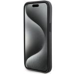 Carcasa Karl Lagerfeld Gripstand Saffiano Karl and Choupette Pin compatibila cu iPhone 15 Plus / 14 Plus, Negru 6 - lerato.ro