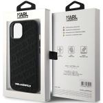 Carcasa Karl Lagerfeld Quilted K Pattern compatibila cu iPhone 15 Plus / 14 Plus, Negru 9 - lerato.ro