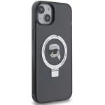 Carcasa Karl Lagerfeld Ring Stand Karl Head cu Magsafe compatibila cu iPhone 15 Plus / 14 Plus, Negru 5 - lerato.ro