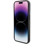 Carcasa Karl Lagerfeld Gripstand Saffiano Choupette Pin compatibila cu iPhone 14 Pro, Negru 6 - lerato.ro